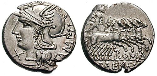 baebia roman coin denarius
